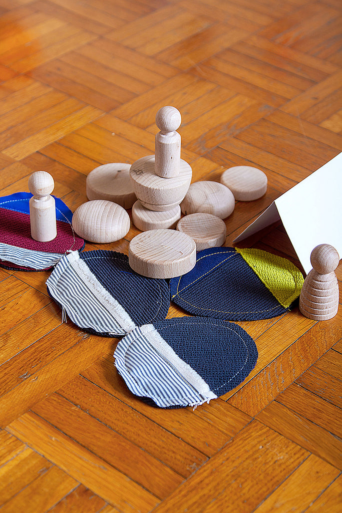 Coppie toppe patchwork per ginocchia e gomiti