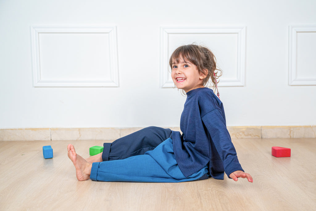 Pantalone bimba fresco lana mod. "yo-yo" - Oriri Bimbi