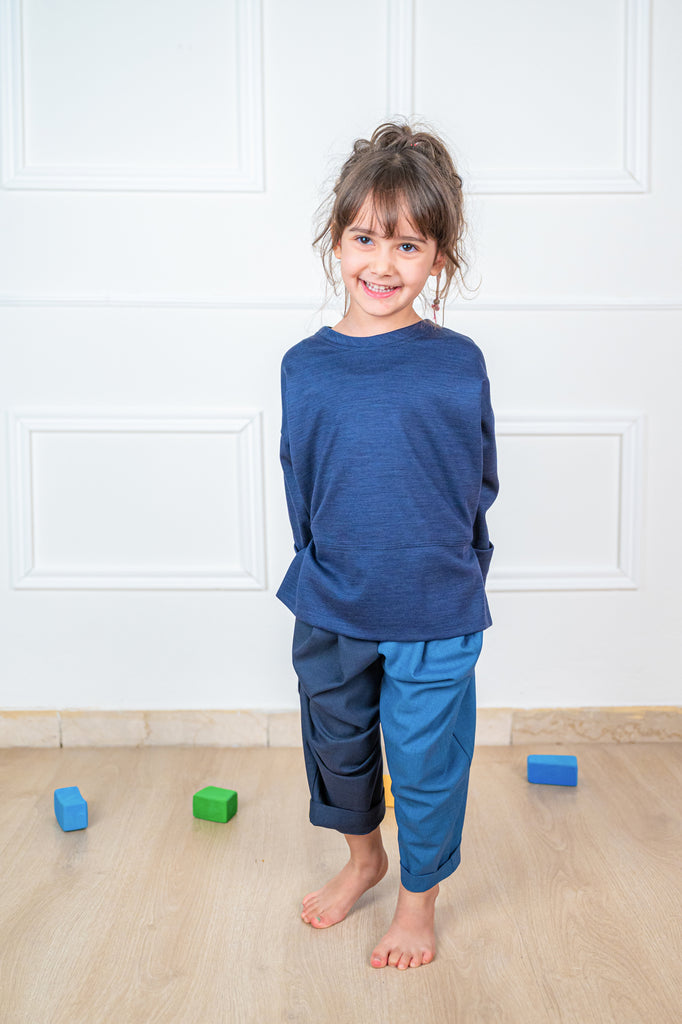 Pantalone fresco lana bimba mod. "yo-yo" - Oriri Bimbi