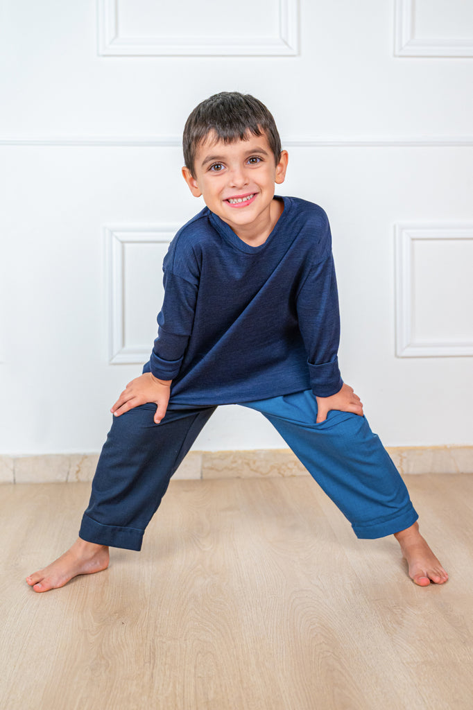 Pantaloni bimbo fresco lana mod. "yo-yo"